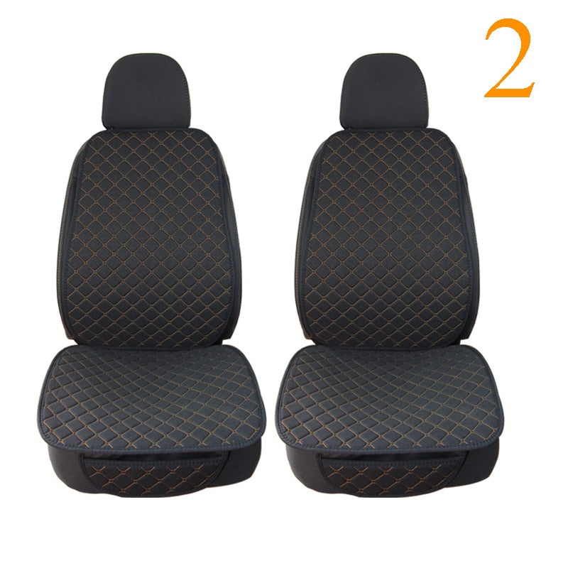 Universal Car Seat Cover Protector Linen Front Rear Back Flax Automobile Cushion Pad Mat Backrest Auto Car Accessori Interior