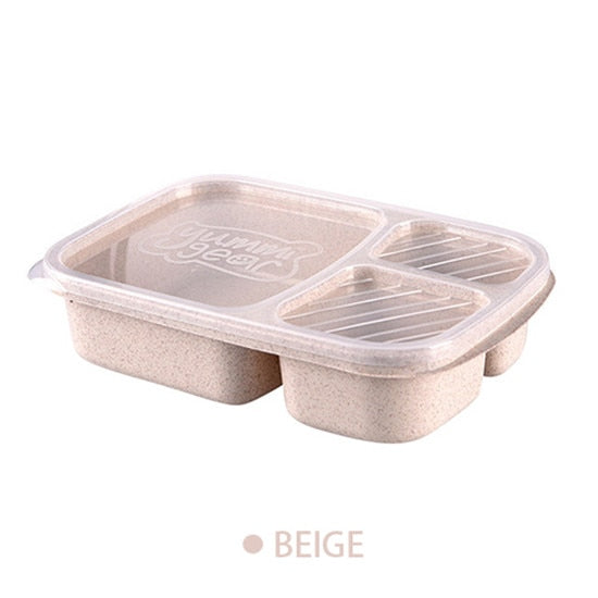 Separate lunch box Portable Bento Box Lunchbox Leakproof Food Container Microwave oven Dinnerware for Students