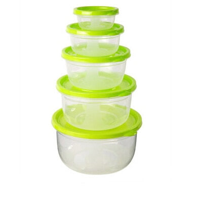 5 Pieces Sets plastic Lunch Box Portable Bowl  Food Container Lunchbox Eco-Friendly Food  Storage Boxes Kitchen Seal Box