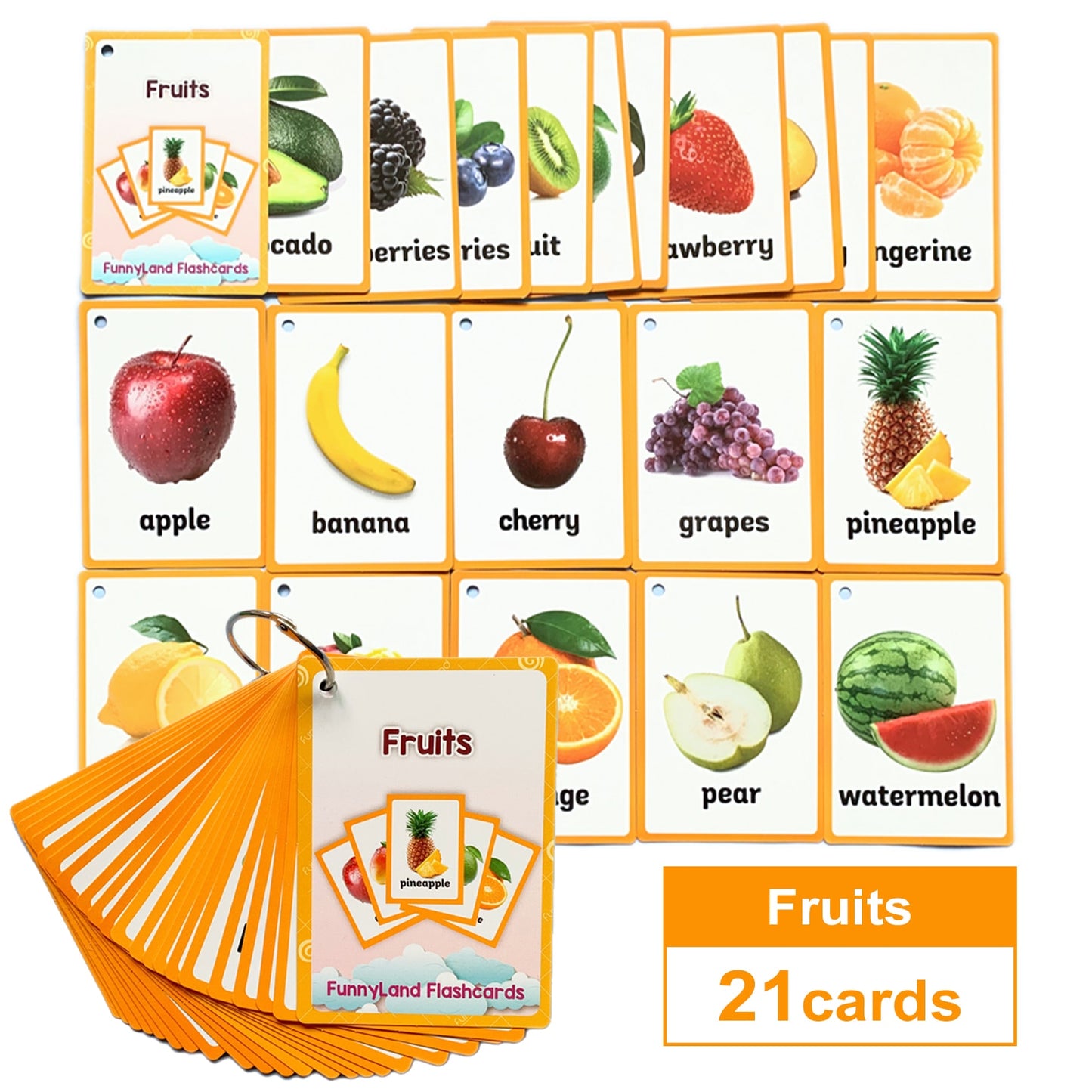 Children Baby English Learning Word Pocket Card Flashcard Montessori Educational Toys Words Table Game Gift for Kids Montessori