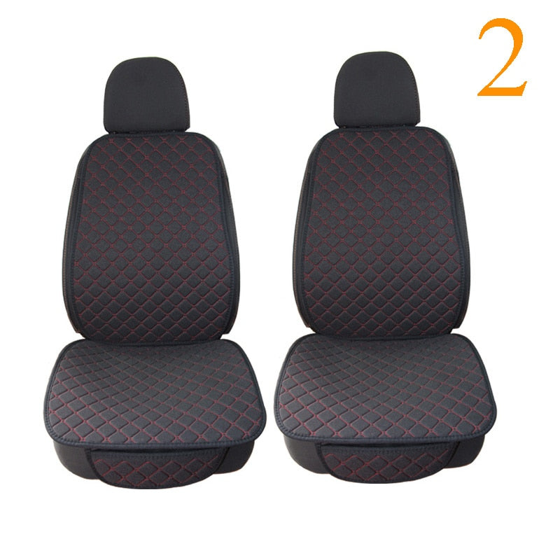 Universal Car Seat Cover Protector Linen Front Rear Back Flax Automobile Cushion Pad Mat Backrest Auto Car Accessori Interior