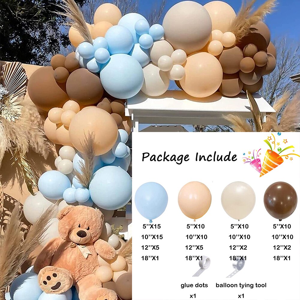 Pastel Pink Blue Balloons Arch Garland Kit Boys Girls Gender Reveal Baby Shower Ballon Decorations Birthday Party Decor Globos