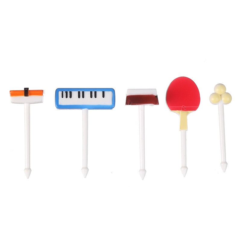 Cartoon fruit fork toothpick cute animal food selection mini sauce bottle lunch box decoration children&#39;s food supplement tool