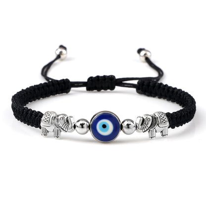 New Evil Eye Braided Bracelet Lucky Red Black Color Thread Couple Chain Handmade Prayer Bangles Pulsera Jewelry Gift for Friend