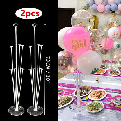 7/13/19 Tubes Balloon Column Stand Birthday Balloon Home Decor Birthday Party Decoration Kids Adult Wedding Event Party Balloon