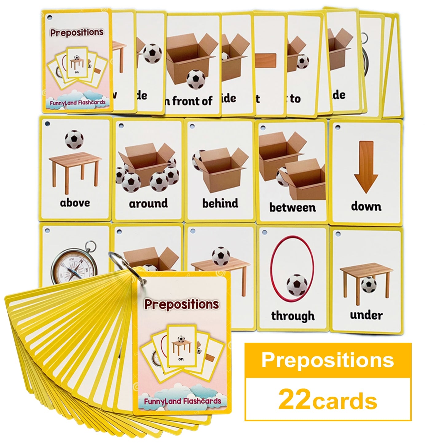 Children Baby English Learning Word Pocket Card Flashcard Montessori Educational Toys Words Table Game Gift for Kids Montessori