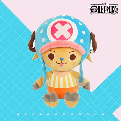 One Piece Plush Going Merry Thousand Sunny Karoo Luffy Chopper Law Ace Sabo Kawaii Pillow Anime Plushie Birthday Present 25-30CM