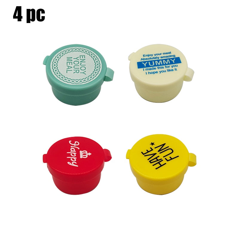 Mini Condiment Squeeze Bottle box Salad Dressing Ketchup Squeeze Jar Container Plastic Portable Lunch Box