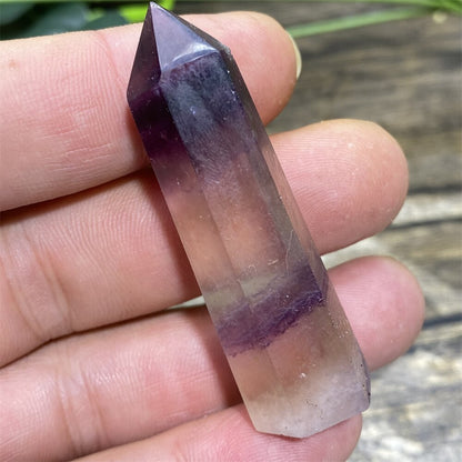 Fluorite Tower Natural Stone Crystal Healing Wand Gem Minerals Green Reiki Purple Fengshui For Home Decoratiom Accessories