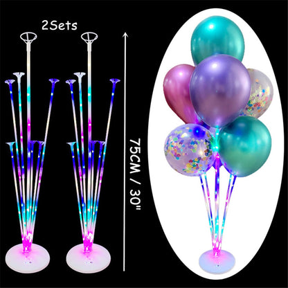 7/13/19 Tubes Balloon Column Stand Birthday Balloon Home Decor Birthday Party Decoration Kids Adult Wedding Event Party Balloon