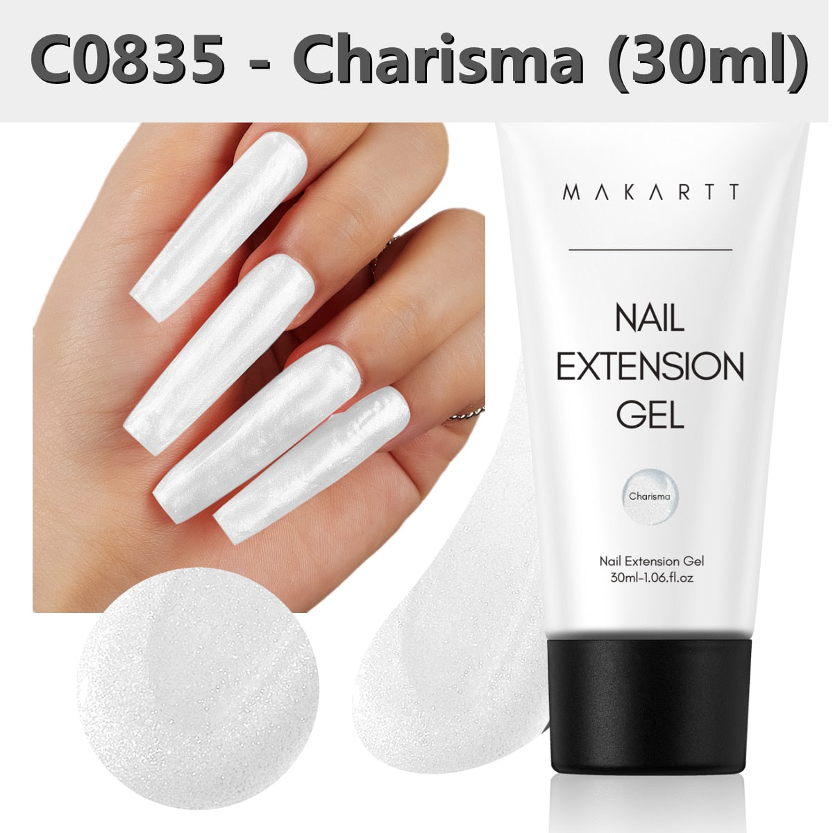 Makartt Poly Nail Extension Gel 30ML / 50ML Pink Clear Blue Purple Nail Gel Trendy Nail Art Design French Manicure For Starters