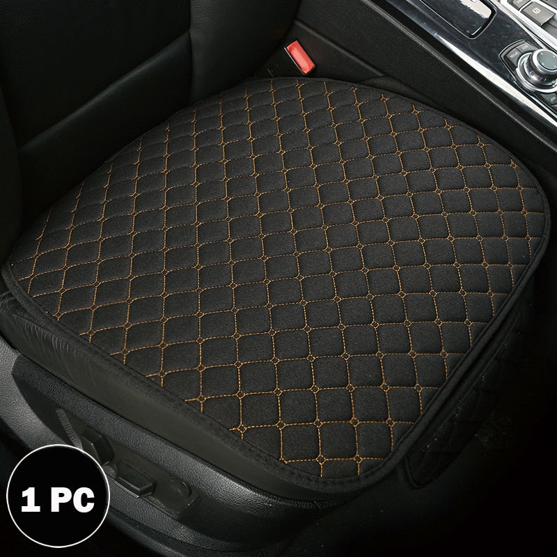 Universal Car Seat Cover Protector Linen Front Rear Back Flax Automobile Cushion Pad Mat Backrest Auto Car Accessori Interior