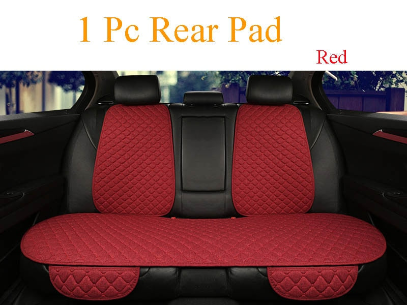 Universal Car Seat Cover Protector Linen Front Rear Back Flax Automobile Cushion Pad Mat Backrest Auto Car Accessori Interior