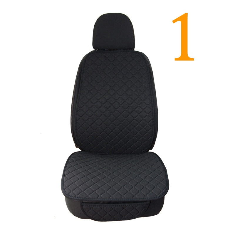 Universal Car Seat Cover Protector Linen Front Rear Back Flax Automobile Cushion Pad Mat Backrest Auto Car Accessori Interior