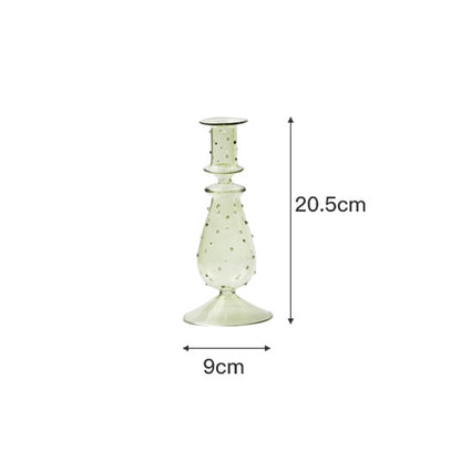 Glass Candle Holder Home Decor Wedding Decoration Home Decoration Accessories European Retro Crystal Candlestick Dropshipping