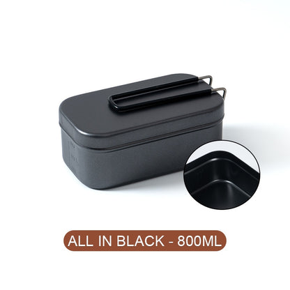 Aluminum Alloy Lunch Box Stainless Picnic Box Ourdoor Dinner Pail Travel Camping food Containe Breafast Storage Dinnerware