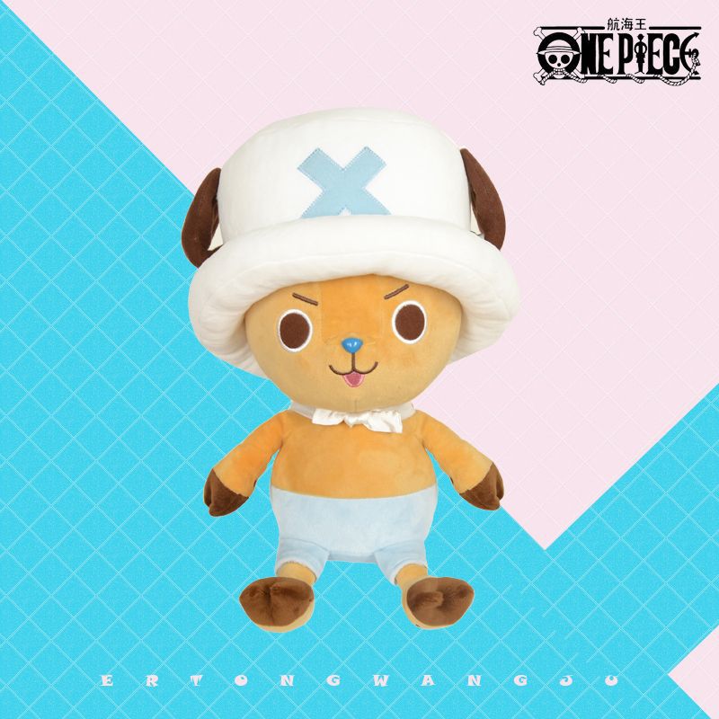 One Piece Plush Going Merry Thousand Sunny Karoo Luffy Chopper Law Ace Sabo Kawaii Pillow Anime Plushie Birthday Present 25-30CM