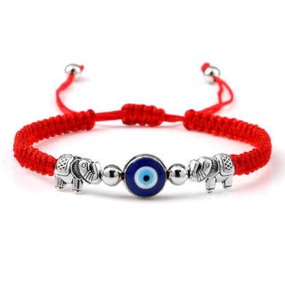 New Evil Eye Braided Bracelet Lucky Red Black Color Thread Couple Chain Handmade Prayer Bangles Pulsera Jewelry Gift for Friend