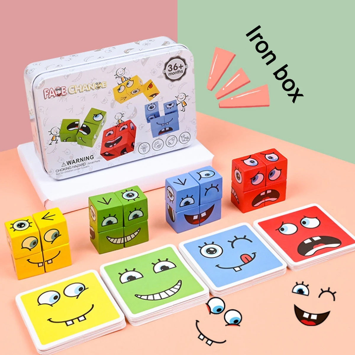 NEW Montessori Educational Wooden Materials Toys Early Learning Preschool Teaching Intelligence Match Puzzle Toy for Children