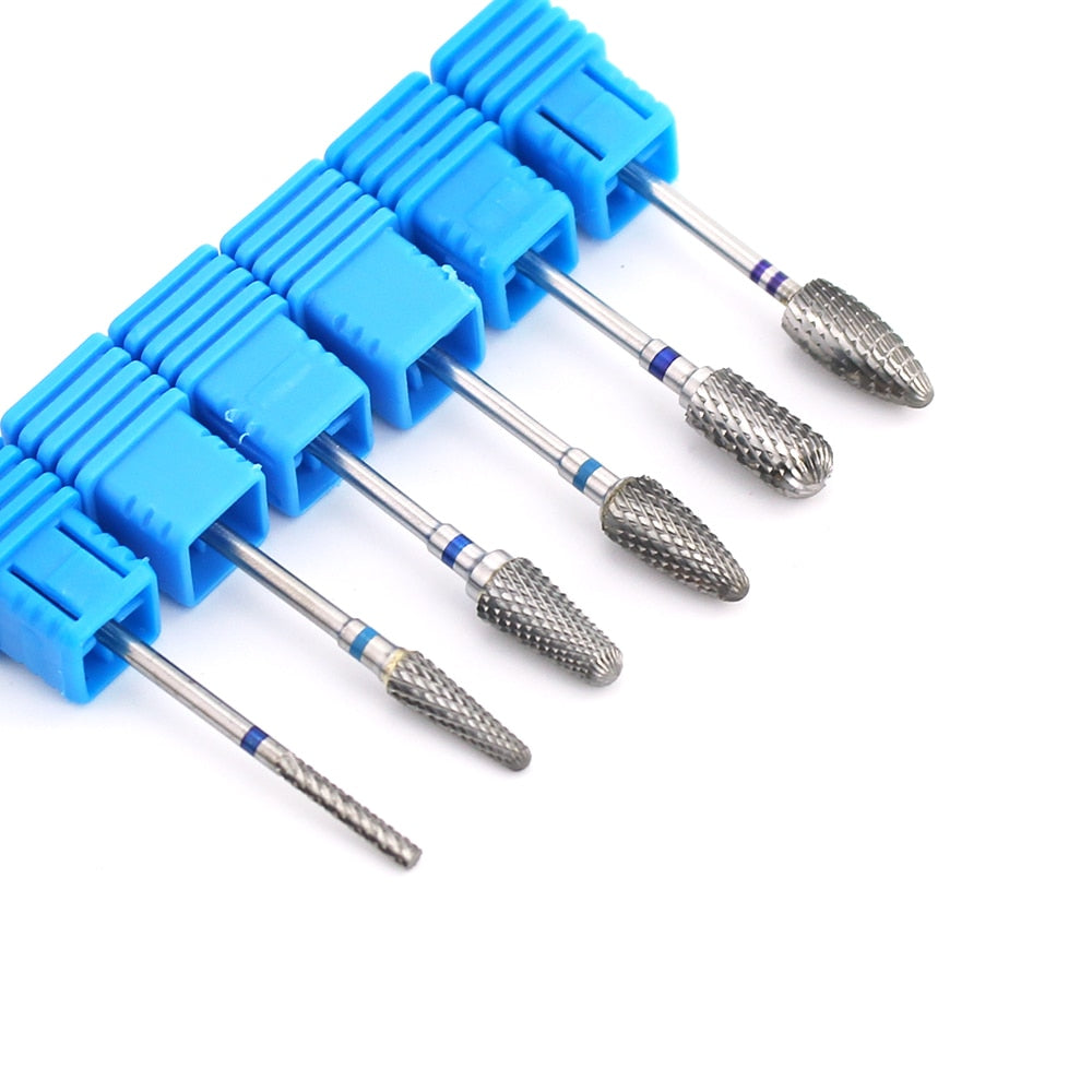 66 Types Tungsten Blue Rainbow Carbide Nail Drill Bit Electric Nail Mills Cutter for Manicure Machine Nail Files Accessories