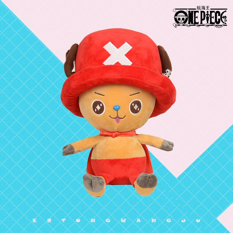 One Piece Plush Going Merry Thousand Sunny Karoo Luffy Chopper Law Ace Sabo Kawaii Pillow Anime Plushie Birthday Present 25-30CM