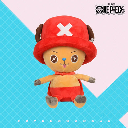 One Piece Plush Going Merry Thousand Sunny Karoo Luffy Chopper Law Ace Sabo Kawaii Pillow Anime Plushie Birthday Present 25-30CM