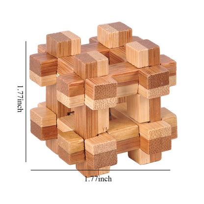 Wooden Kong Ming Lock Lu Ban Lock IQ Brain Teaser Educational Toy for Kids Children Montessori 3D Puzzles Game Unlock Toys Adult