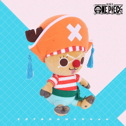 One Piece Plush Going Merry Thousand Sunny Karoo Luffy Chopper Law Ace Sabo Kawaii Pillow Anime Plushie Birthday Present 25-30CM