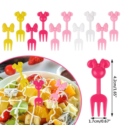 Cartoon fruit fork toothpick cute animal food selection mini sauce bottle lunch box decoration children&#39;s food supplement tool