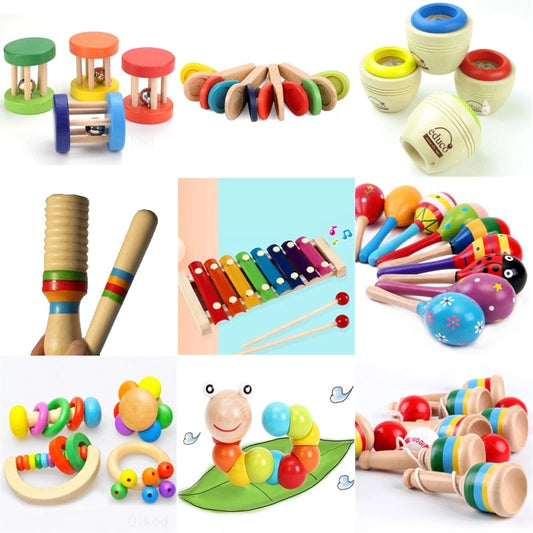 Baby Clapper Montessori Educational toy Wooden 3D Puzzle Sound   Wooden Sensory Jigsaw Brain Training Intellectual Learning Toy