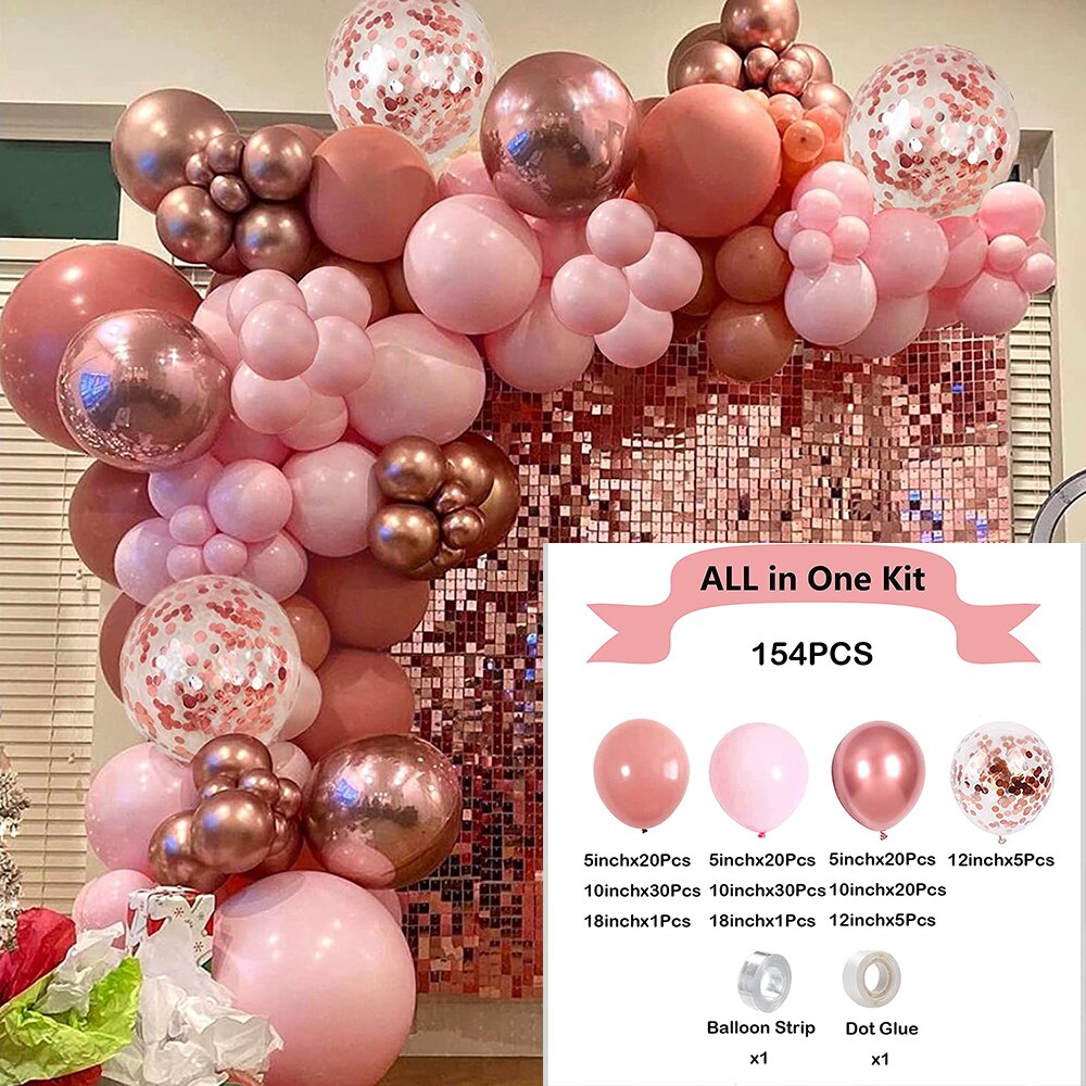 Pastel Pink Blue Balloons Arch Garland Kit Boys Girls Gender Reveal Baby Shower Ballon Decorations Birthday Party Decor Globos