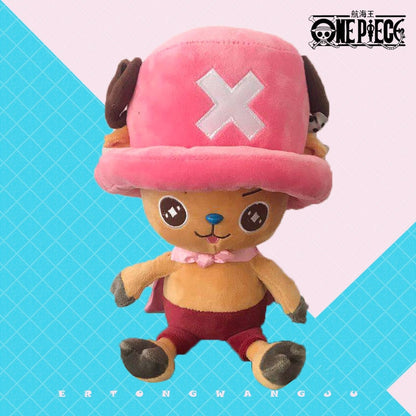 One Piece Plush Going Merry Thousand Sunny Karoo Luffy Chopper Law Ace Sabo Kawaii Pillow Anime Plushie Birthday Present 25-30CM