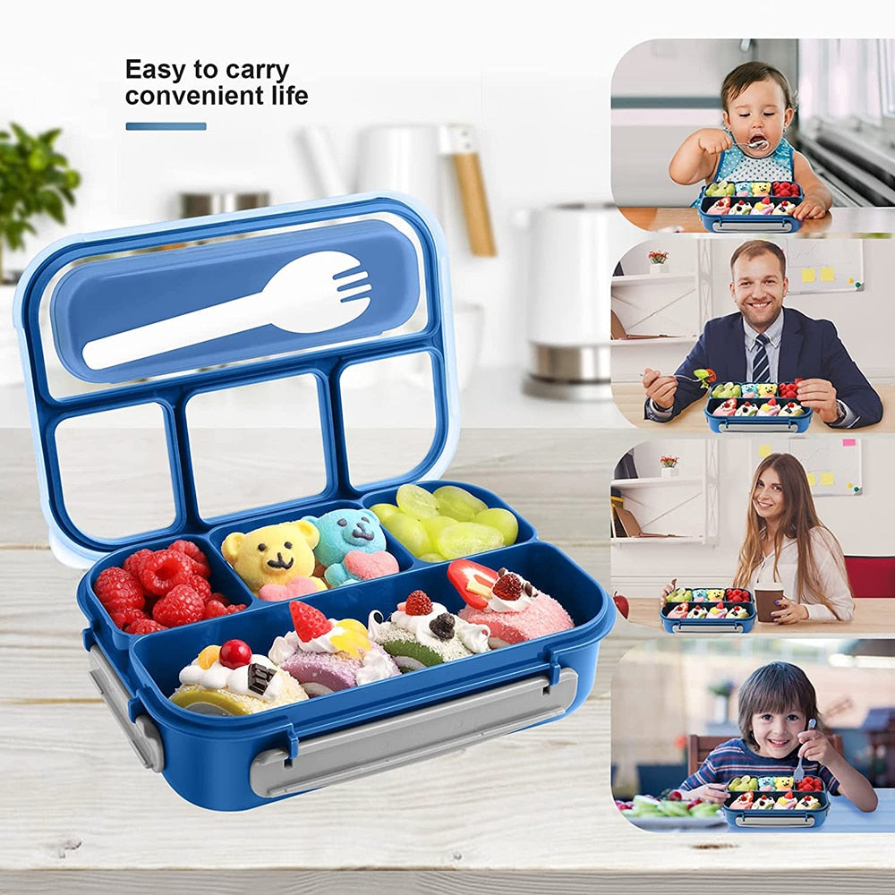 Lunch Box Bento Box 81oz Lunch Containers For Adult Kid Toddler 4 Compartment Bento Lunch Box Microwave Dishwasher Freezer Safe