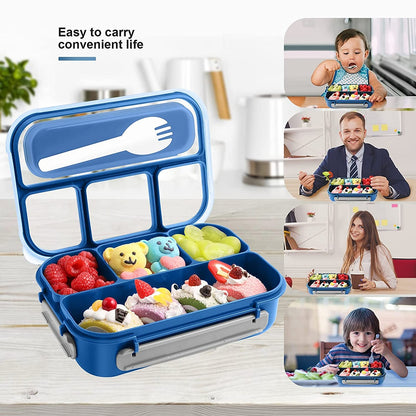 Lunch Box Bento Box 81oz Lunch Containers For Adult Kid Toddler 4 Compartment Bento Lunch Box Microwave Dishwasher Freezer Safe