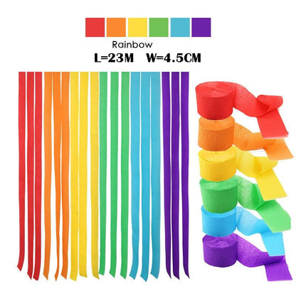 6 Colors Crepe Paper Latex Balloons Rainbow Birthday Decoration Kit Gender Reveal Party Balloon Wedding Oh Baby Shower Boy Girl