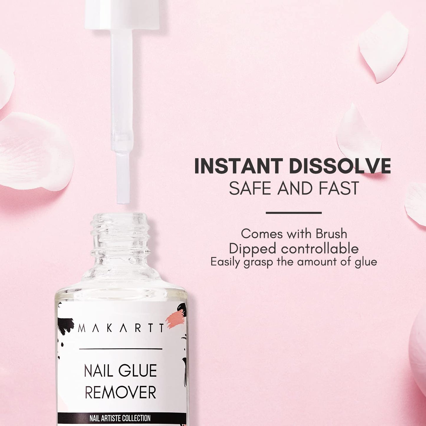 Makartt Instant Nail Glue Remover for Press on Nails,0.34 fl oz / 10ml Debonder,Professional Nail Tips Artificial Nail Acrylic