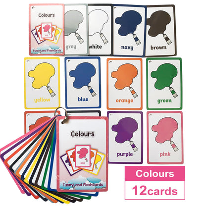 Children Baby English Learning Word Pocket Card Flashcard Montessori Educational Toys Words Table Game Gift for Kids Montessori