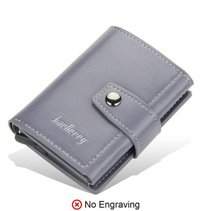 CEXIKA Anti RFID Blocking ID Credit Card Holder Case Wallet Men Business Carbon Aluminum Slim Mini Small Money Bag Wallets Purse