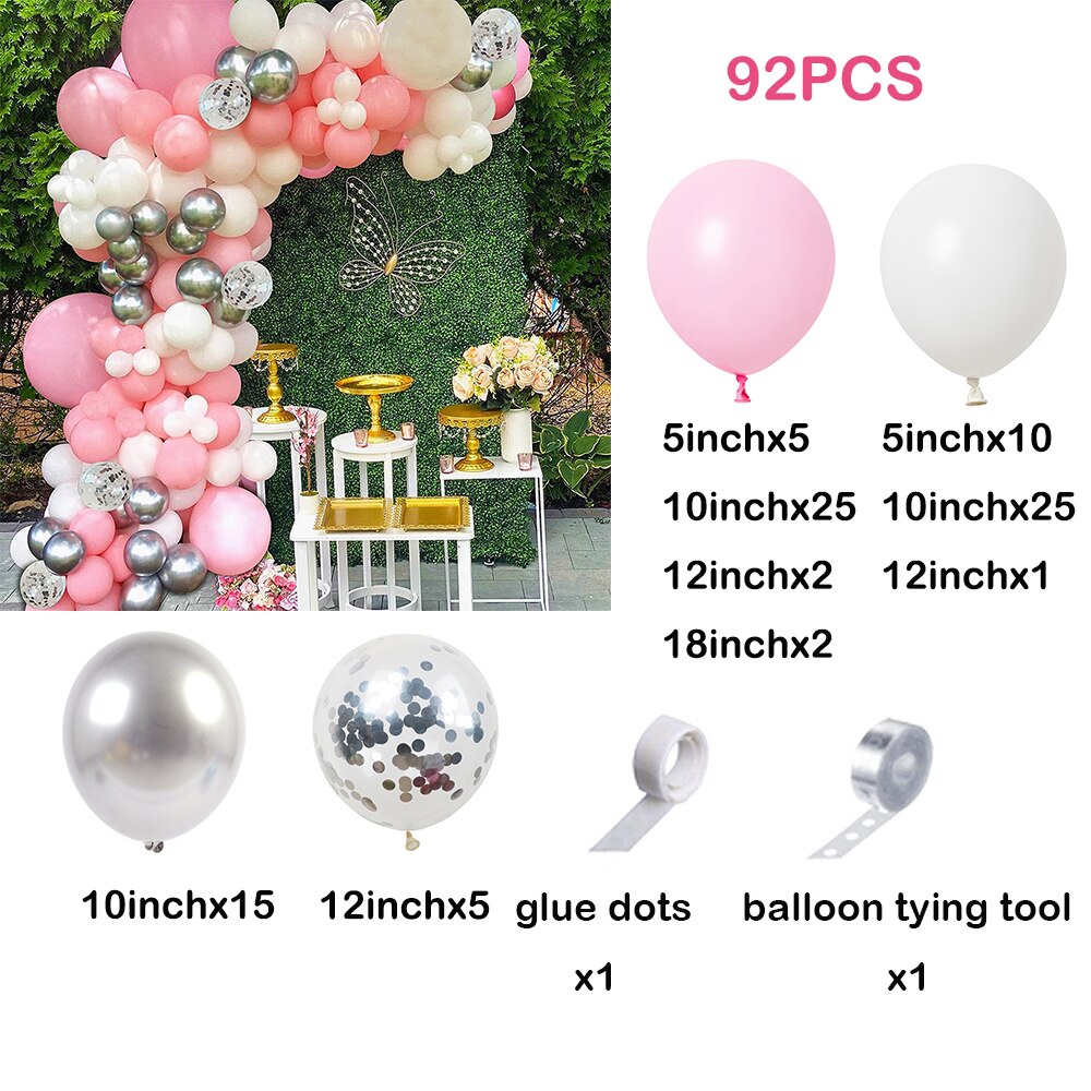 Pastel Pink Blue Balloons Arch Garland Kit Boys Girls Gender Reveal Baby Shower Ballon Decorations Birthday Party Decor Globos