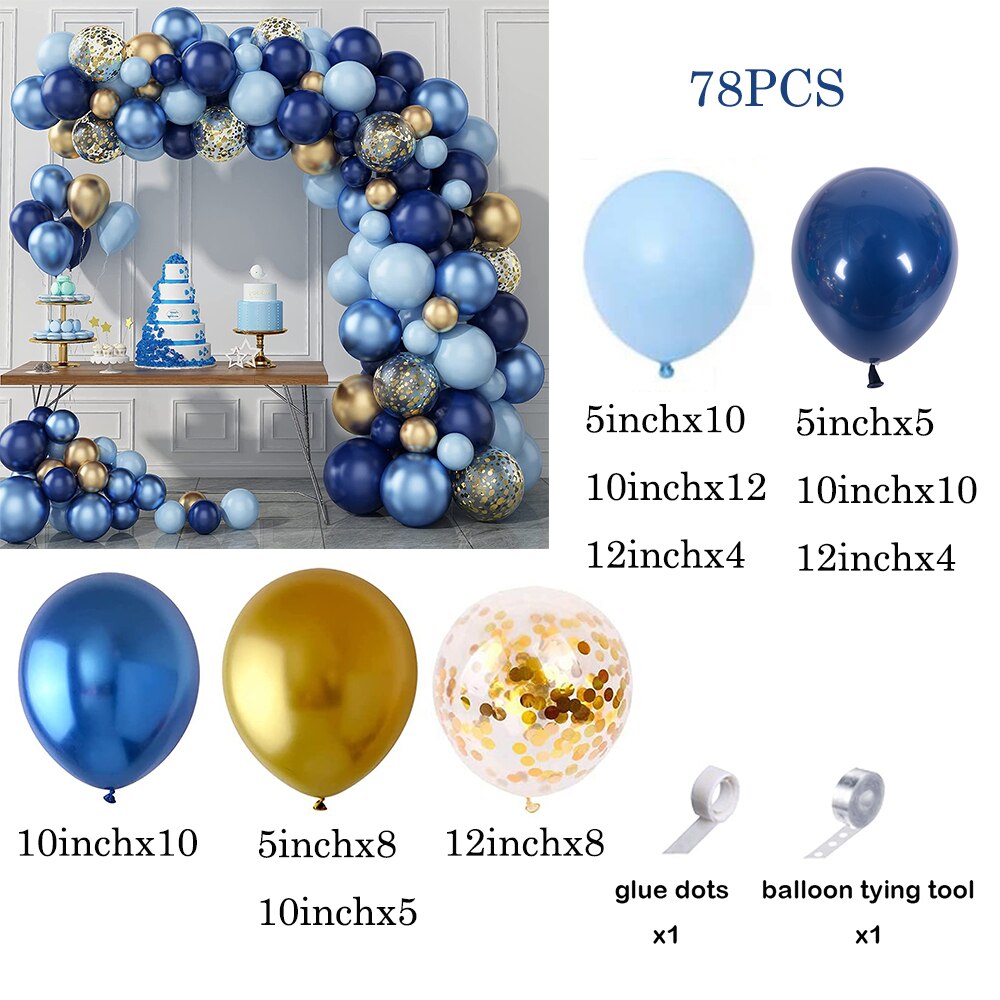 Pastel Pink Blue Balloons Arch Garland Kit Boys Girls Gender Reveal Baby Shower Ballon Decorations Birthday Party Decor Globos