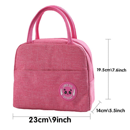 Cooler Bags Portable Zipper Thermal Gold Initials Letter Print Lunch Bags for Women Convenient Lunch Box Tote Food Storage Bags