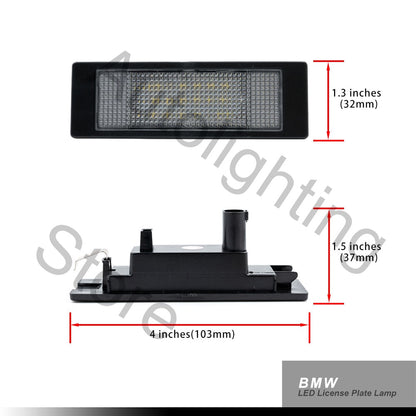 2XCar License Number Plate LED Light for BMW E81 E87 E63 E64 E89 Z4 F20 F21 MINI R55 R60 R61 Fiat Light Source CANBUS Trunk Lamp