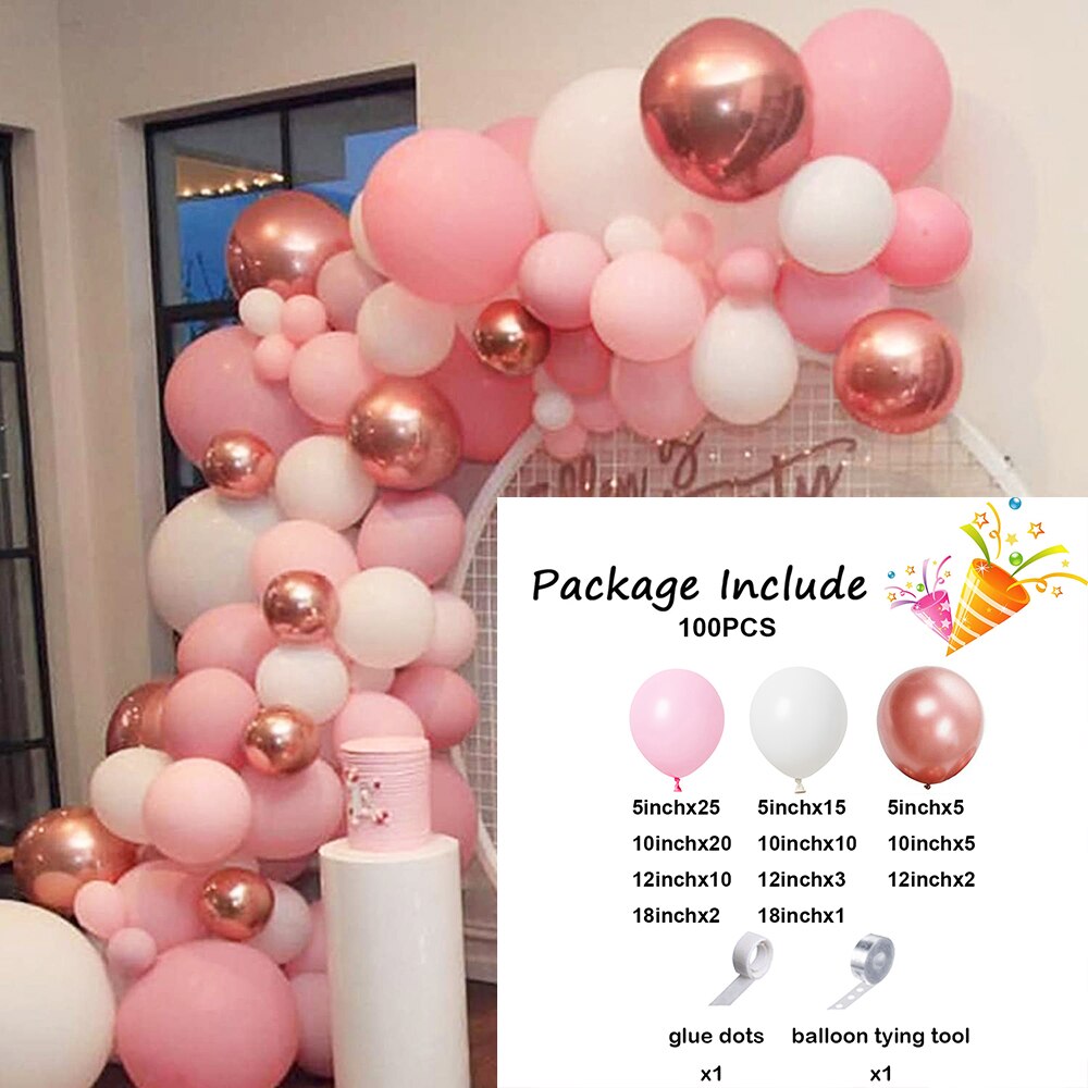 Pastel Pink Blue Balloons Arch Garland Kit Boys Girls Gender Reveal Baby Shower Ballon Decorations Birthday Party Decor Globos