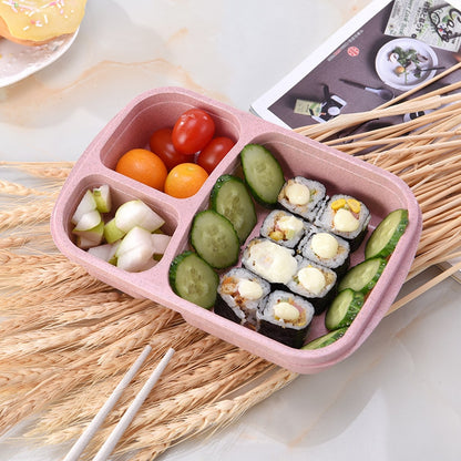 Separate lunch box Portable Bento Box Lunchbox Leakproof Food Container Microwave oven Dinnerware for Students