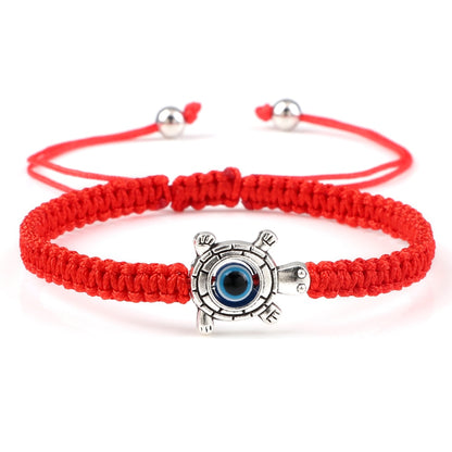 New Evil Eye Braided Bracelet Lucky Red Black Color Thread Couple Chain Handmade Prayer Bangles Pulsera Jewelry Gift for Friend