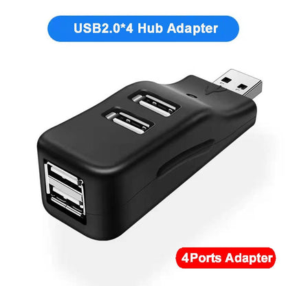 USB 3.0 HUB Adapter Extender Mini Splitter Box 3/4 Ports for PC Laptop Macbook Mobile Phone High Speed ​​U Disk Reader for Xiaomi