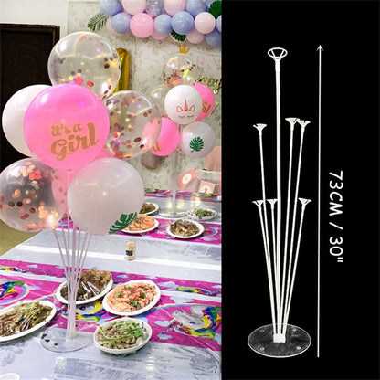 7/13/19 Tubes Balloon Column Stand Birthday Balloon Home Decor Birthday Party Decoration Kids Adult Wedding Event Party Balloon