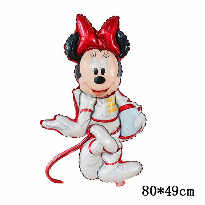 175cm 3D Giant Mickey Minnie Mouse Foil Balloon Pink Blue Black Bowknot Standing Kids toys Birthday Party baby shower Decoration