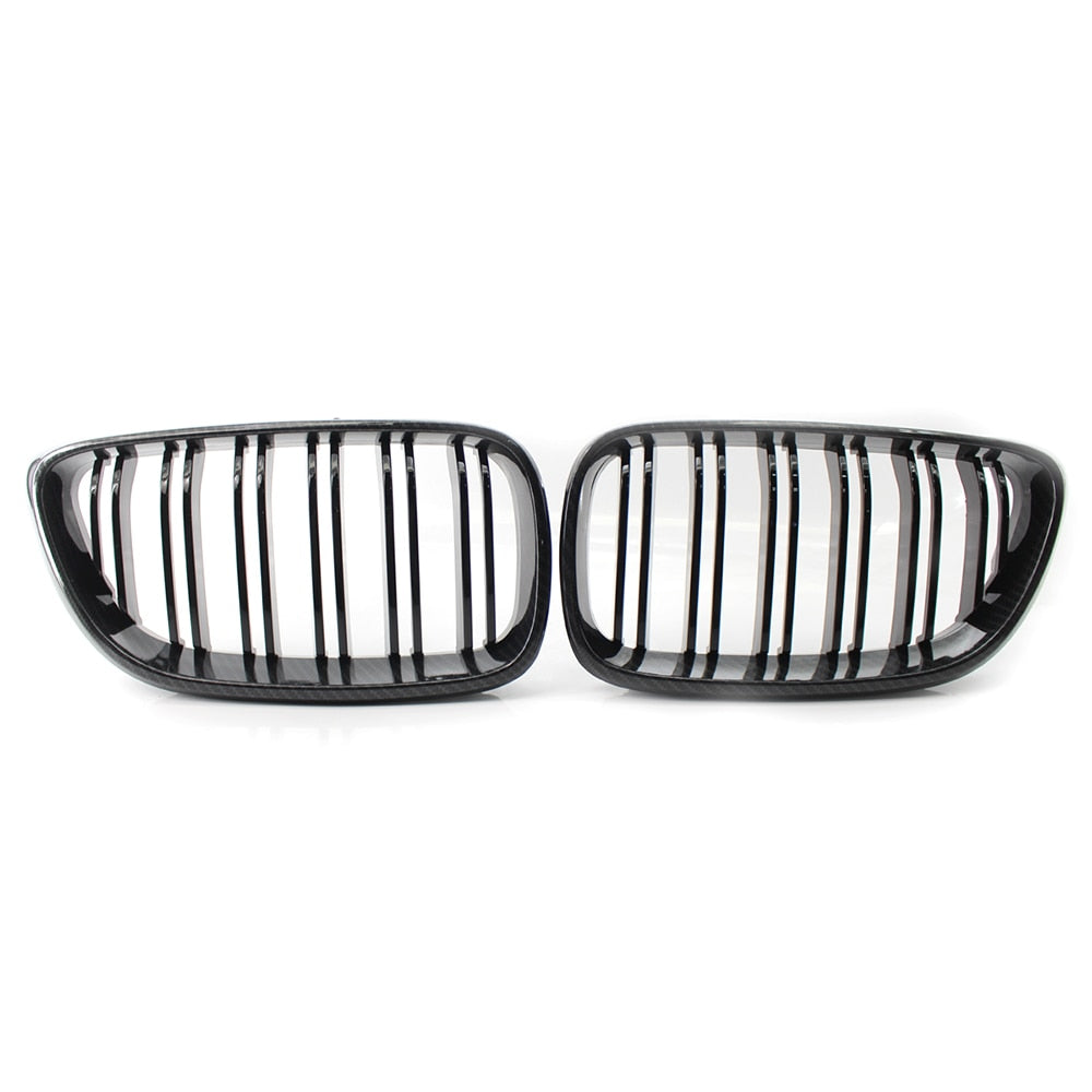 A Pair Car Carbon Fiber Front Bumper Grill For BMW E90 E91 E60 E70 E71 F10 F30 F35 F25 F26 F22 F23 2/3/5 Series Kidney Grille