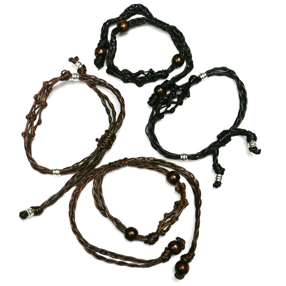 Black Net Bag Adjustable Bracelet Cord Empty Without Stone Crystal Holder Natural Healing Gems Amulet Energy Macrame Bracelets